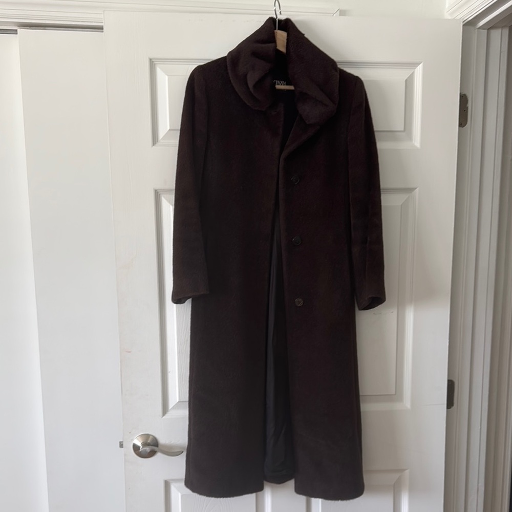 Woman’s Dark Brown Coat with hat